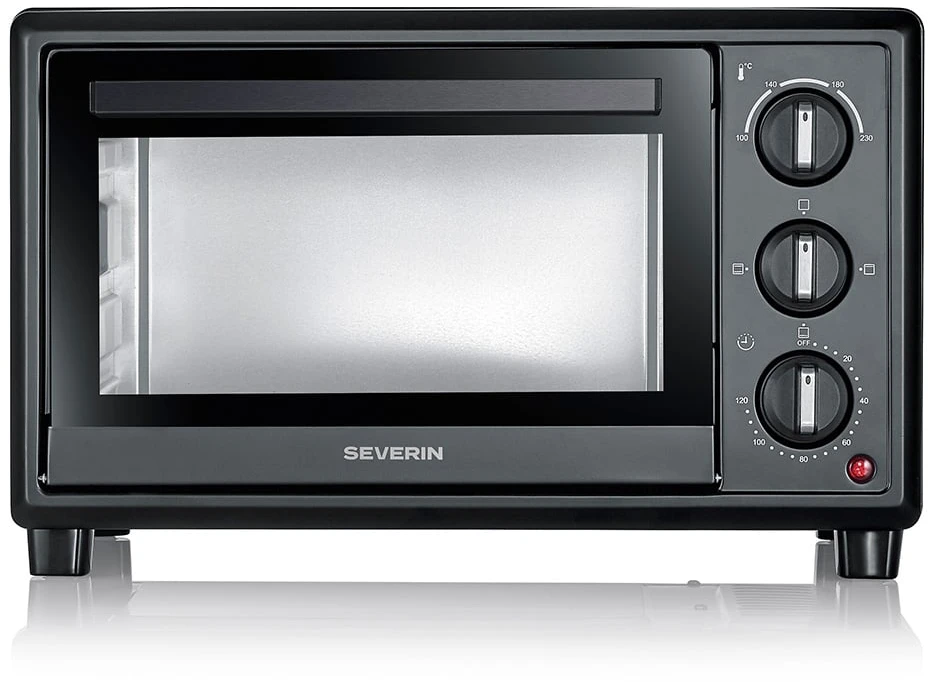 Elektrinė krosnelė Severin TO 2078 Mini piekarnik 20 l nerūdijantis plienas szczotkowana-juoda