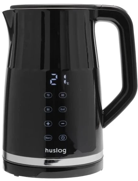 Virdulys Maestro mPTech Sp. su o.o. Huslog griovelių viryklė su jutikliniu skydeliu, juoda, 1,7 l, 2200 W