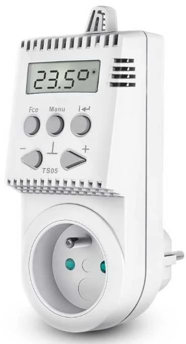 Kištukinis patalpų termoreguliatorius Elektrobock TS05. 16A