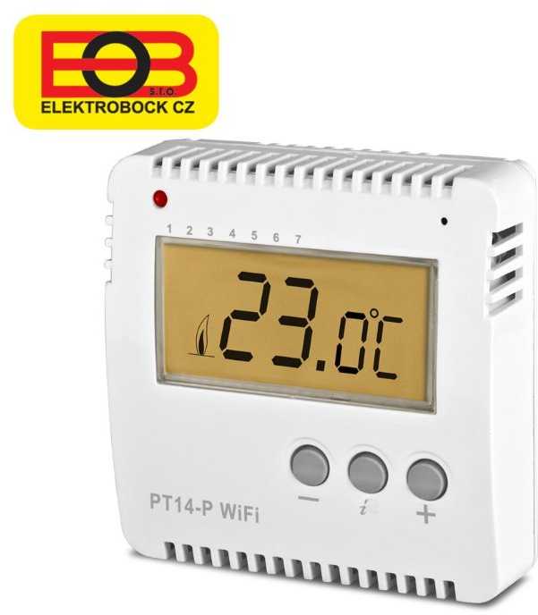 ELEKTROBOCK programuojamas Wi-Fi termostatas PT14-P WiFi
