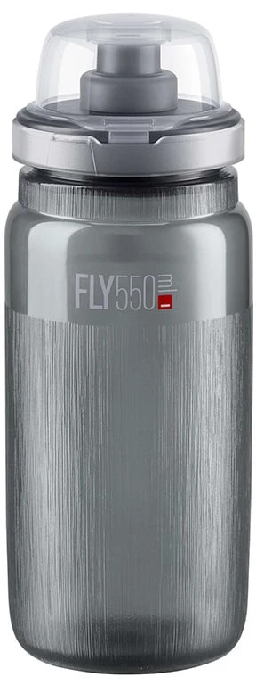 Gertuvė Elite Fly MTB Tex Smoke, Pilka su logotipu, 550 ml