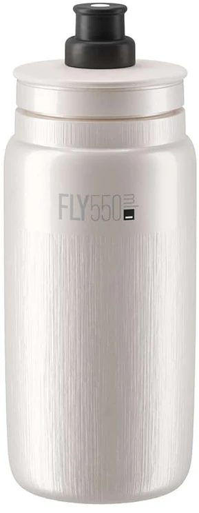 Gertuvė Elite FLY Tex Balta Perlamutrinė, Pilka su logotipu 550 ml