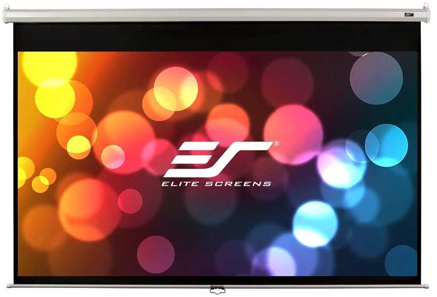 Elite Screens | Manual Series | M106XWH | Įstrižainė 106" | 16:9 | Matomo vaizdo plotis (W) 235 cm | Baltas