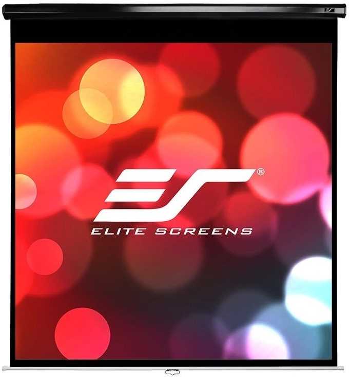 Elite Screens | Manual Series | M113UWS1 | Įstrižainė 113" | 1:1 | Matomo vaizdo plotis (W) 203 cm | Juodas