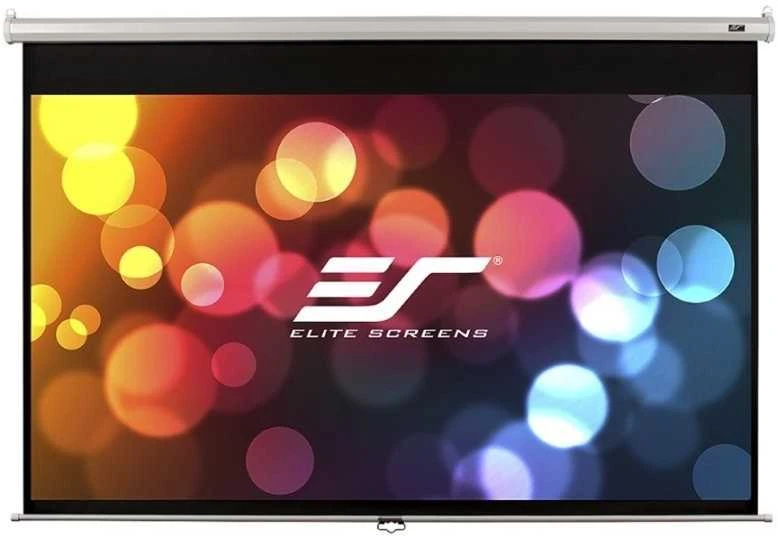 Elite Screens | Manual Series | M100XWH | Įstrižainė 100" | 16:9 | Matomo vaizdo plotis (W) 221 cm | Baltas