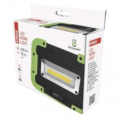 Nešiojamas COB LED šviestuvas, 600lm, įkraunamas, 3000mAh, su POWERBANK, IP44, EMOS