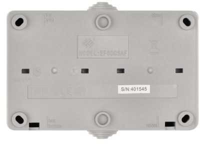Emos Combination of switch No.6 wall-mounted IP44 French