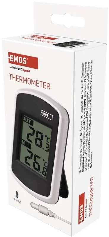 Emos elektroninis termometras išorinis vidinis LCD E0041