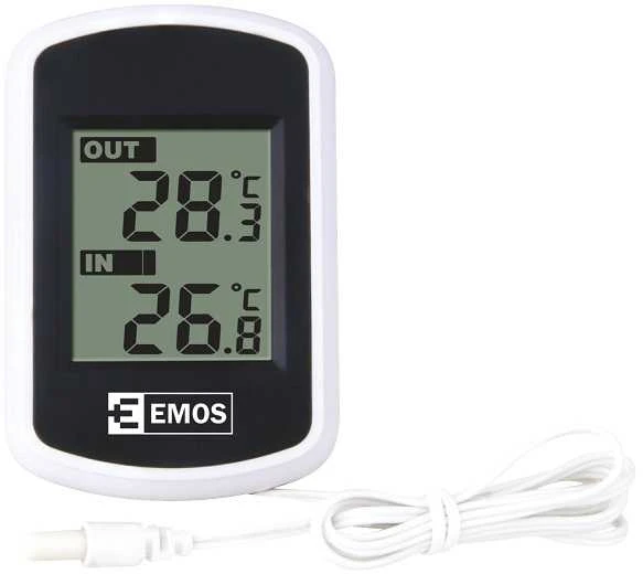 Emos elektroninis termometras išorinis vidinis LCD E0041