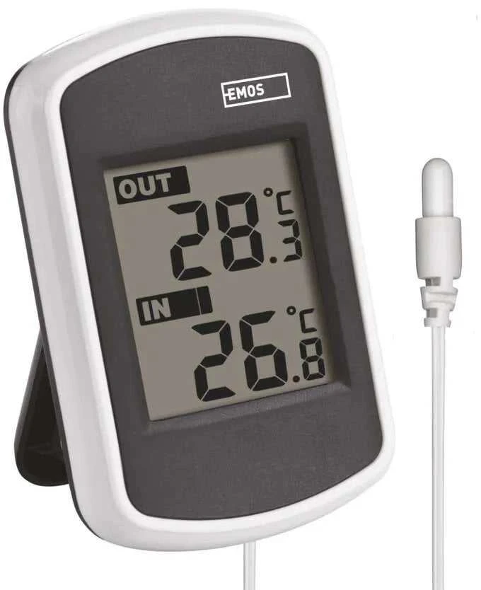 Emos elektroninis termometras išorinis vidinis LCD E0041