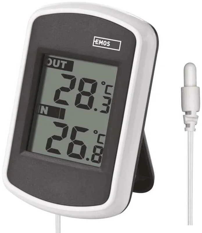 Emos elektroninis termometras išorinis vidinis LCD E0041