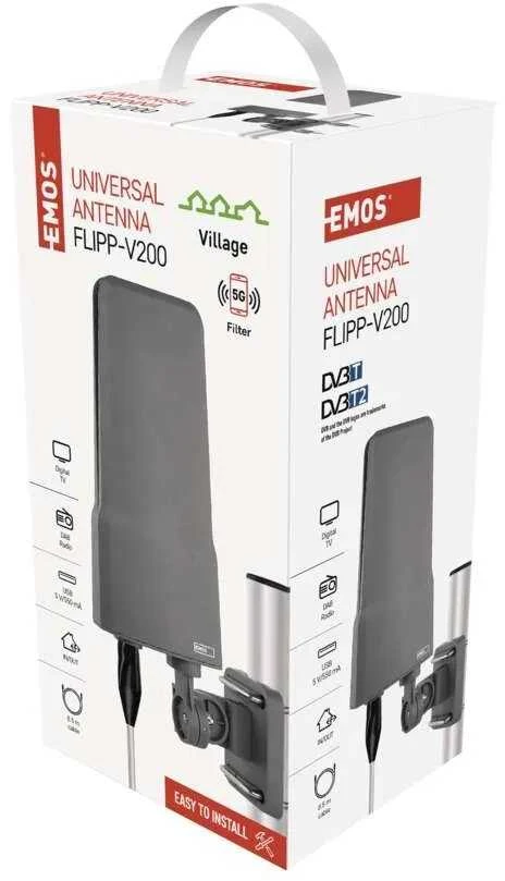 Emos Flipp-V200 antena pakuotėje