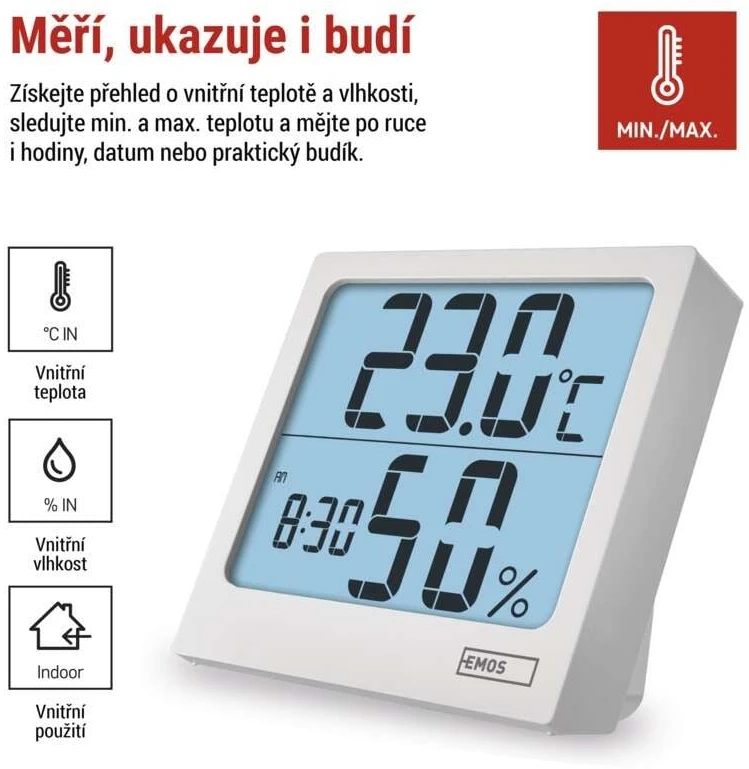 EMOS E0114N Skaitmeninis termometras with Hygrometer