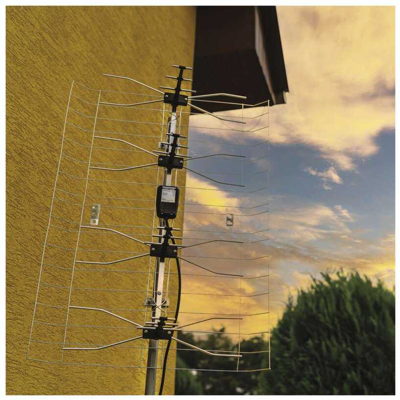 Lauko antena EMOS EM-030, 0–100 km, DVB-T2, DAB, LTE/4G filtras