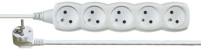 Nezatříděno Emos 5 lizdas iš / ant 2m / H05V-F 3G1 / balta (P0512)