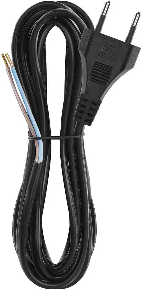Emos Flexo PVC cord 2×0,75mm2, 3m, juodas