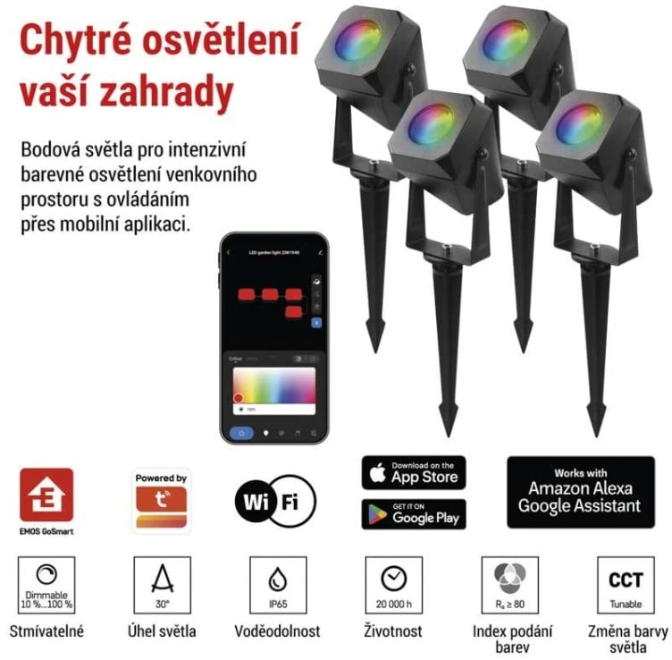 EMOS GoSmart Outdoor LED Spot Light 1454194000