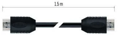 Emos HDMI 2.0 didelės spartos kabelis A tipo - A tipo 1,5 m