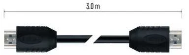 Emos HDMI 2.0 didelės spartos kabelis A tipo - A tipo 3 m