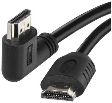 HDMI laidas su 90 laipsnių kampo jungtimi