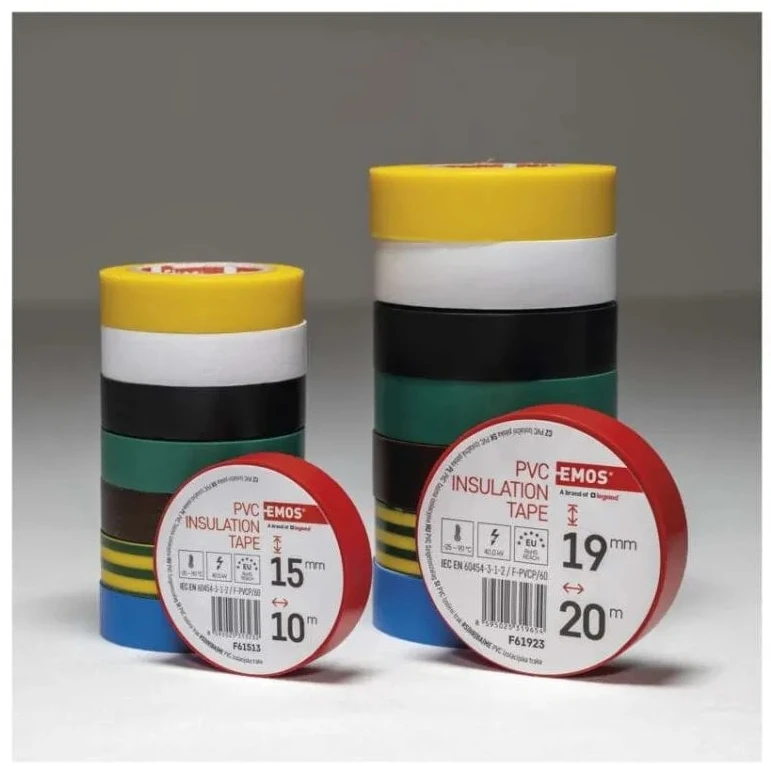 Premiumcord Emos PVC insulation tape 15mm / 10m juodas