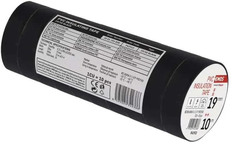 Emos Insulating tape for PVC cables 19/10 juodas