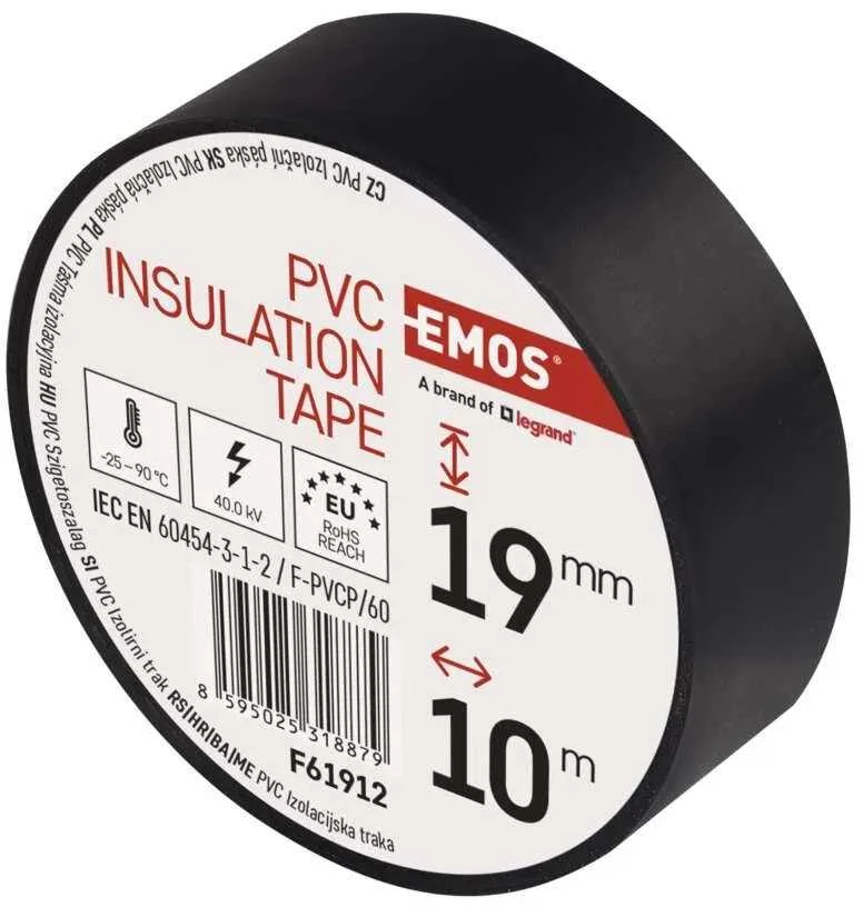 Emos Insulating tape for PVC cables 19/10 juodas