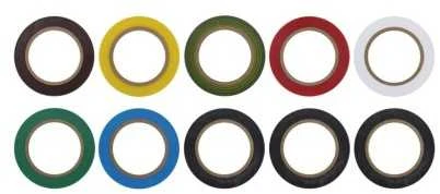 Vorel PVC izoliacinė juosta 15 mm x 10 m 10 vnt (75012)