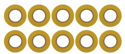 Izoliacinė juosta PVC 19mmx013mmx20m geltona F61926, EMOS
