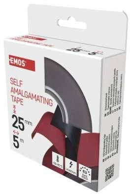 Izoliacinė juosta savaime vulkanizuojanti 25mm x 5m juoda EMOS