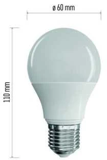Emos LED bulb Classic A60 7,3W E27 neutral baltas