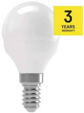 LED lemputė EMOS 4W E14 mini GL Šiltai balta