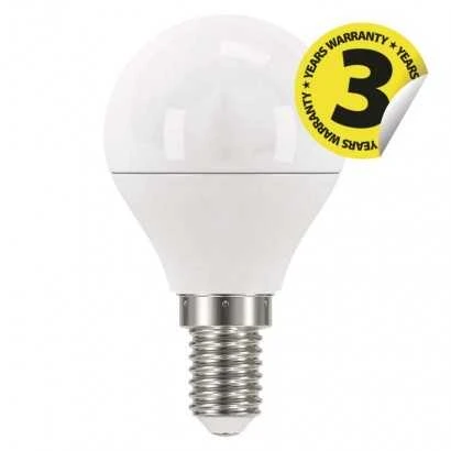 LED lemputė EMOS Lighting E14, 220-240V, 5W, 470lm, 2700k, šiltai balta, 30000h, Mini Globe 45x78mm