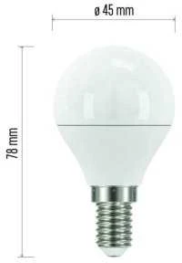LED lemputė 4.2W E14 mini GL Emos