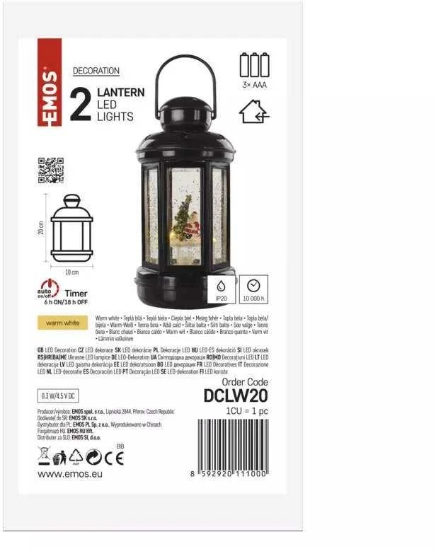 Emos LED dekoracija – kalėdinis žibintas