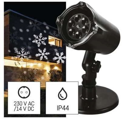 LED projektorius laukui ir patalpoms Snaigės IP44 Emos 3.6W juodas/šalta balta