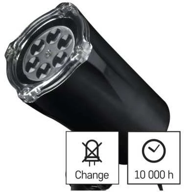 LED projektorius laukui ir patalpoms Snaigės IP44 Emos 3.6W juodas/šalta balta