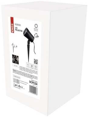 LED projektorius laukui ir patalpoms Snaigės IP44 Emos 3.6W juodas/šalta balta