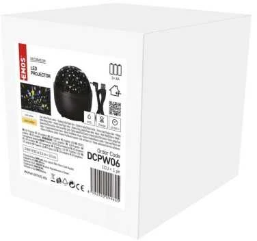 LED dekoracinis, projekcinis šviestuvas "ŽVAIGŽDĖS", 3xAA, šiltai/šaltai balta, EMOS