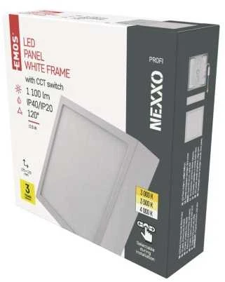 Emos LED luminaire NEXXO, square, baltas, 12,5W, with CCT change