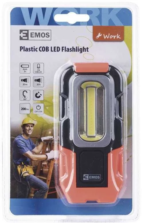 Žibintuvėlis Emos Žibintuvėlis LED COB 3W 3AAA - P3888 Emos
