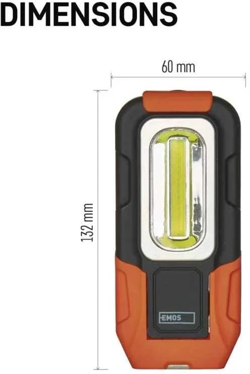 Žibintuvėlis Emos Žibintuvėlis LED COB 3W 3AAA - P3888 Emos