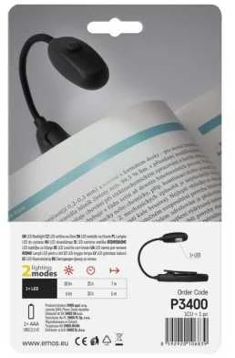 Prisegamas skaitymo LED žibintuvėlis, 10lm, 1xAAA, EMOS