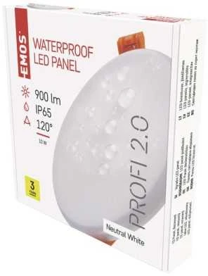 Sieninis šviestuvas Emos LED recessed luminaire VIXXO, round, baltas, 10W neutr. b., IP65