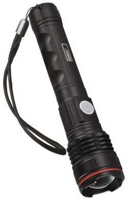 Emos Žibintuvėlis LED įkraunamas USB-C 600lm 3 režimai 100/50/25% hermetiškas P3116 aliuminis juodas, gali veikti su baterijomis 3x R03 AAA