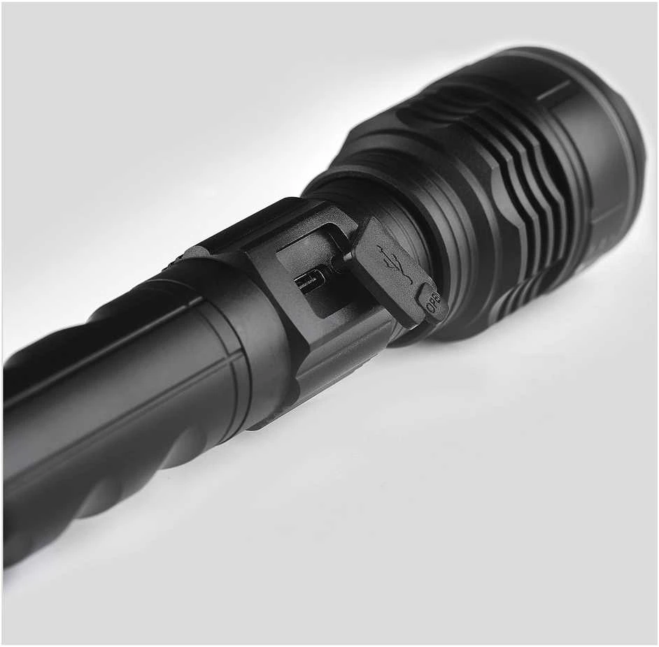 Emos Žibintuvėlis LED įkraunamas USB-C 600lm 3 režimai 100/50/25% hermetiškas P3116 aliuminis juodas, gali veikti su baterijomis 3x R03 AAA