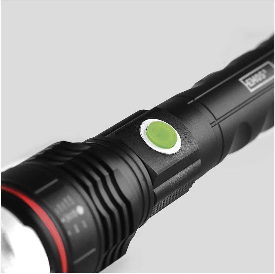 Emos Žibintuvėlis LED įkraunamas USB-C 600lm 3 režimai 100/50/25% hermetiškas P3116 aliuminis juodas, gali veikti su baterijomis 3x R03 AAA
