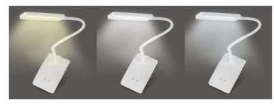 Emos LED table lamp EDDY, baltas