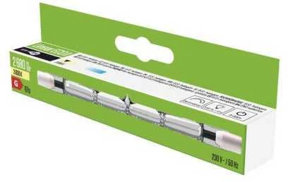 Emos linijinė halogeninė lemputė J118 140W R7s šiltos baltos spalvos