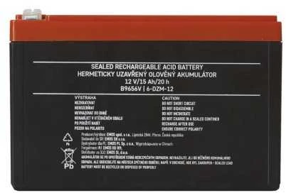 Legrand Emos nereikalaujanti priežiūros traukos švino rūgšties baterija. 12 V/15 Ah, greitasis jungiklis 6,3 mm
